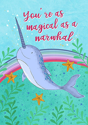 Magical Narwhal Card