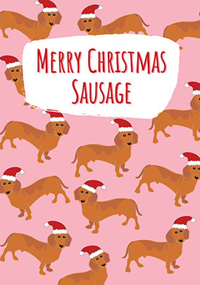 Merry Christmas Sausage Card
