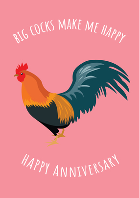 Big Cocks Anniversary Card