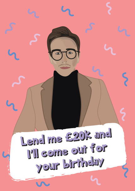 Lend Me 20k Birthday Card