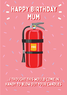 Hydrant Mum Birthday Card