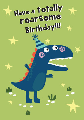 Totally Roarsome 1ST Birthday Card