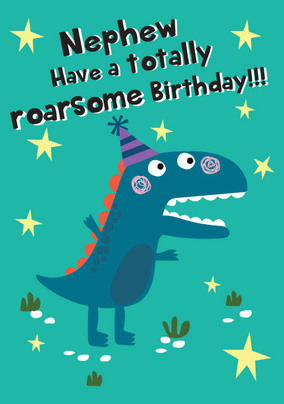 Nephew Roarsome Birthday Card