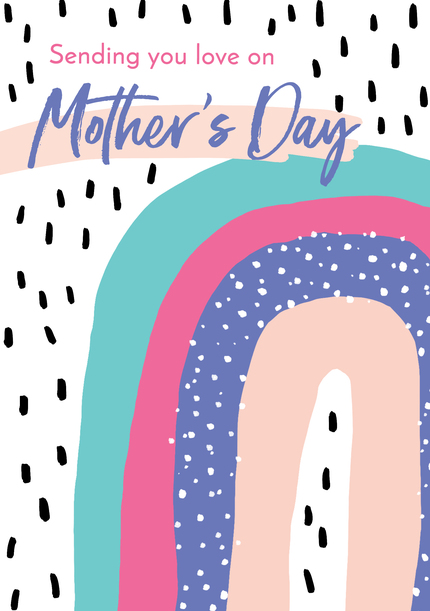 Sending Love Rainbow Mother's Day Card