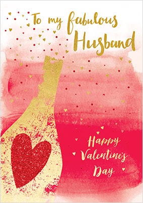 Fabulous Husband Valentine's Day Card