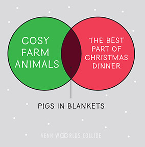 Pigs in Blankets Funny Christmas Card