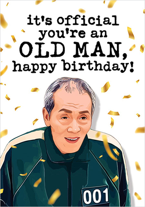 Official Old Man Birthday Card
