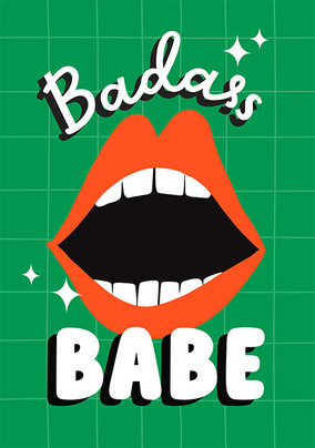 Badass Babe Empowering Card