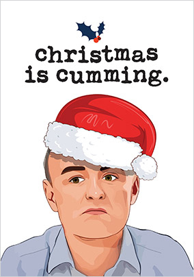 Christmas is Cumming Spoof Card