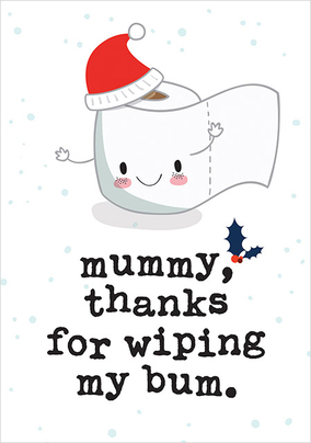 Thanks Mummy Christmas Card