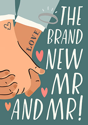The Brand New Mr & Mr Wedding Card