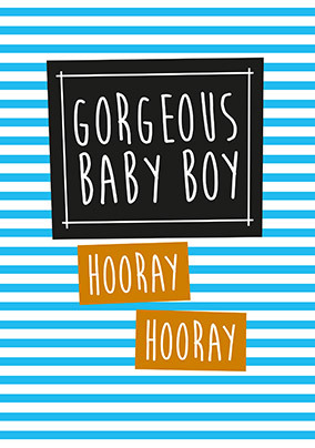 Gorgeous Baby Boy Card