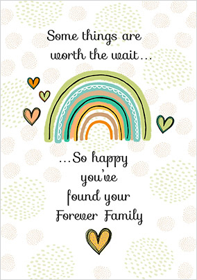 Your Forever Family Adoption Card