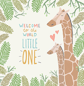 Welcome to the World Little One New Baby Card
