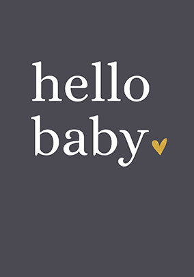 Hello Baby New Baby Card