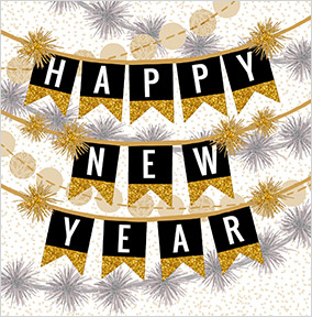 Happy New Year Banners Card