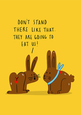 Going To Eat Us Funny Easter Card