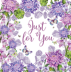 Just For You Tropical Birthday Card