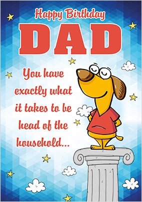 Dad Head Of Household Card