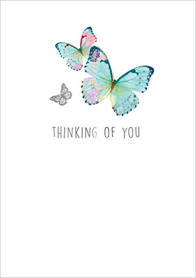 Thinking of You Butterfly Card