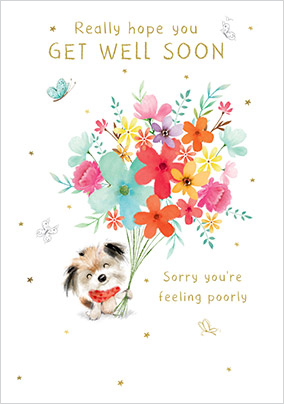 Sorry You're Feeling Poorly Card