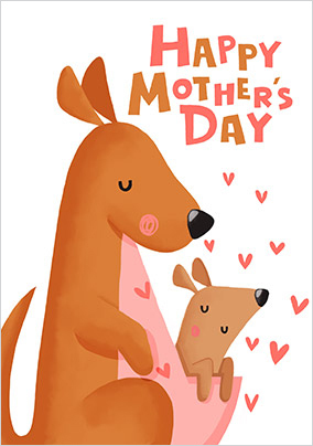 Kangaroos Happy Mother's Day Card
