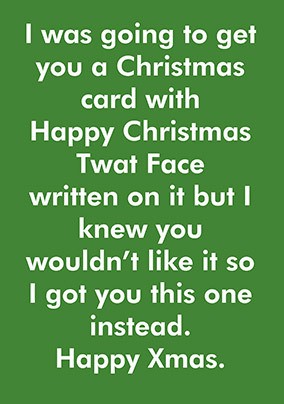 Got You This Card Instead Christmas Card