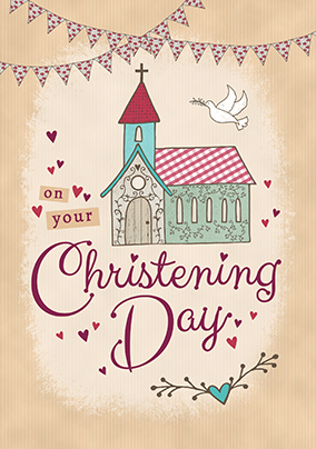 On Your Christening Day Card