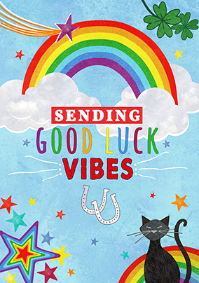 Good Luck Vibes Card