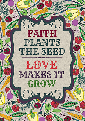 Love Makes It Grow Retirement Card