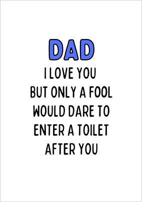 Only A Fool Birthday Card