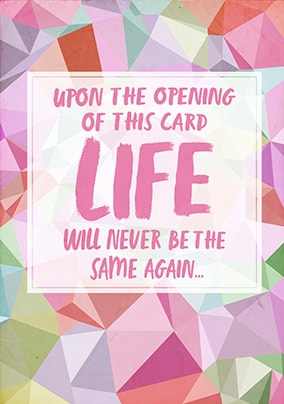 Life Will Never Be The Same...Nanny To Be Card 1