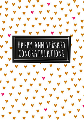 Happy Anniversary Congratulation Card