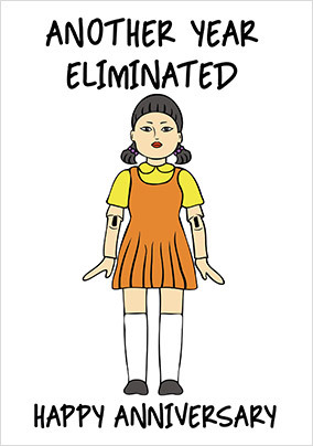 Eliminated Anniversary Card