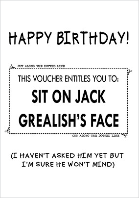 This Voucher entitles You To Birthday Card