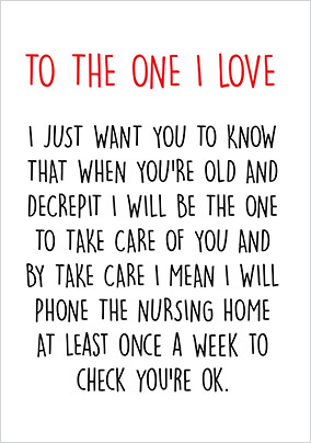 Take Care of You Valentine's Day Card