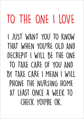 Take Care of You Valentine's Day Card