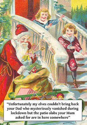 Patio Slabs Christmas Card