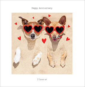 I Love Us Anniversary Card