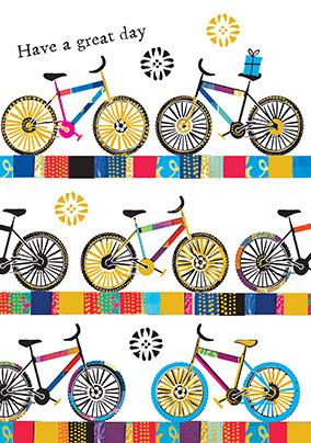 Great Day Bike Birthday Card