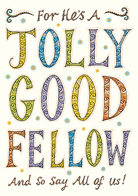 Jolly Good Fellow Birthday Card