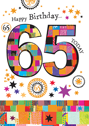 Happy 65th Birthday Card