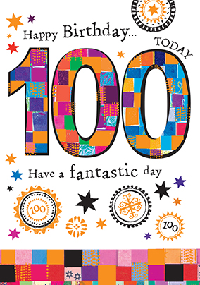 Happy 100th Birthday Card