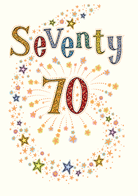 70th Birthday Card  - Neapolitan