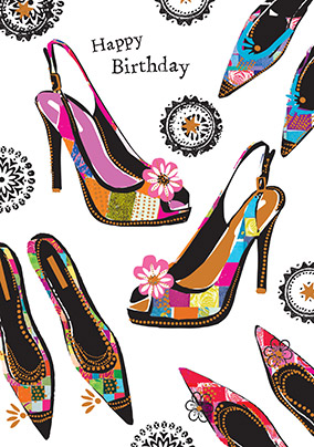 Happy Birthday Shoes Card