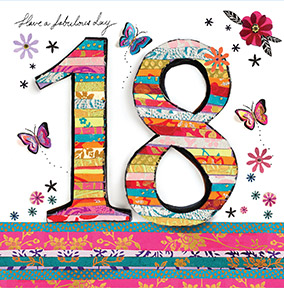 18 Happy Birthday Card - Artisan