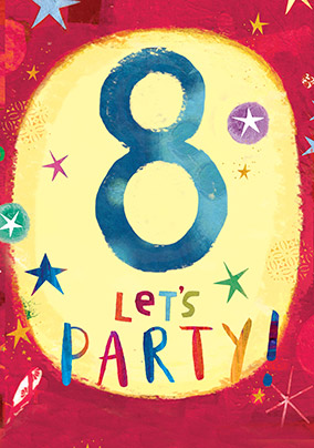 8 Let's Party Birthday Card