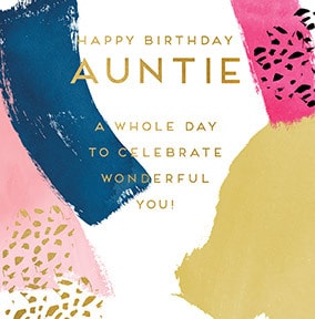 Auntie - Wonderful You Birthday Card