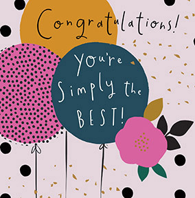 Simply the Best Congratulations Card