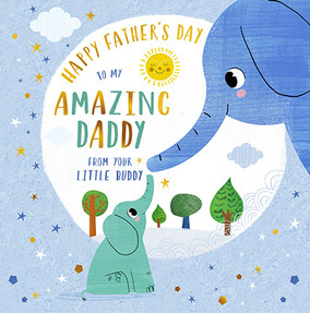 Amazing Daddy Little Buddy Father's Day Card